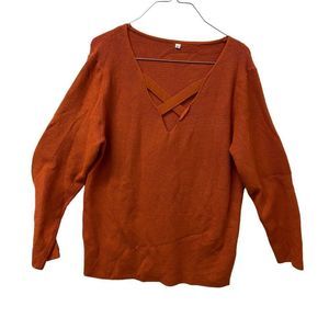 NWT burnt orange Raikamitu Sweater size small